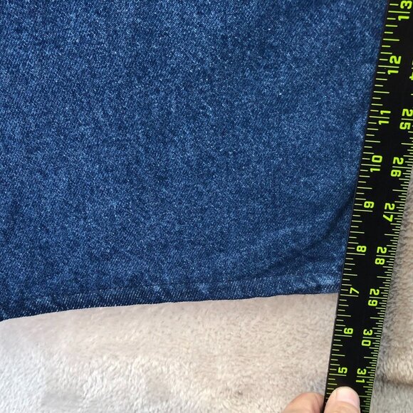 Carhartt Mens Work Jeans Size 46x30 Relaxed Fit Blue Denim B21DST Straight Leg - Picture 6 of 15